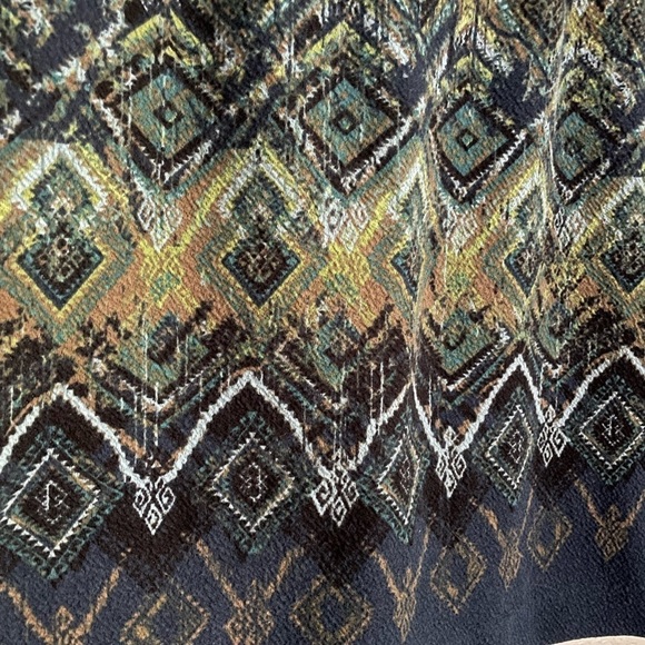 J. Jill Printed Crinkle Knit Stretch Pencil Skirt S Petite - Picture 4 of 10